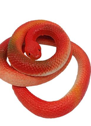 Дитяча іграшка антистрес "змія" 12-30(red) гумова 80 см