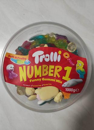 Жевательные конфеты Trolli Number One 1 кг