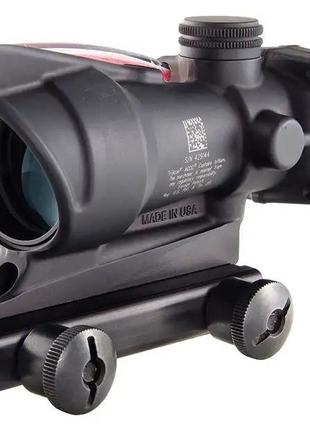 Монокуляр Trijicon ACOG 4x32 сетка .223 Red Chevron BAC NS