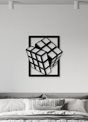 Деревяне панно "кубик рубика"