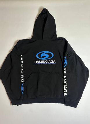 Худи balenciaga wave surf logo hoodie