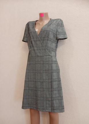 Стильное базовое серое платье mng basics с коротким рукавом