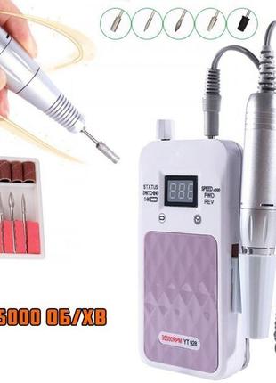 Портативный фрезер для ногтей nail drill yt-928 аккумуляторный...