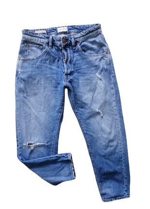 Стильные рваные мужские джинсы кропперы jack &amp;jones 29/32 ...