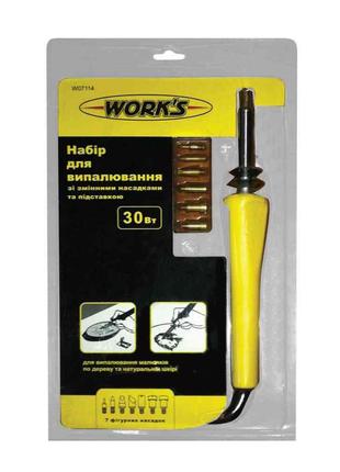 Набор для выжигания с насадками W07114 Works