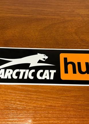 Arctic cat HUB Вінілова наклейка , Довжина 20 см