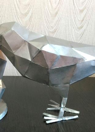 PaperKhan конструктор з картону 3D фігура ворон ворона птах пт...