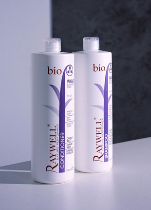 Набор для кучерявых волос raywell bio wave: шампунь 1л + конди...
