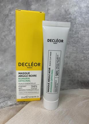 Маска для обличчя decleor romarin officinal black clay mask