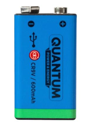 Аккумулятор литий-ионный Quantum USB Li-ion CR9V, 600mAh plast...