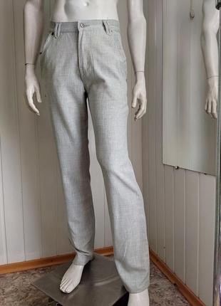 Мужские джинсы серого цвета, из легкой ткани kampire