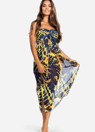 Прозрачное пляжное платье feba f43 803 2xl/3xl цветной