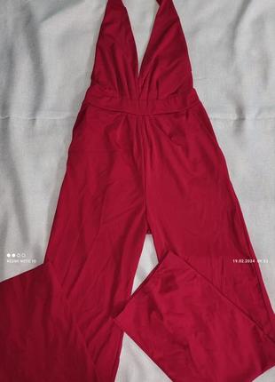 Комбинезон брюками - красная груша - s - новое - сток!!!