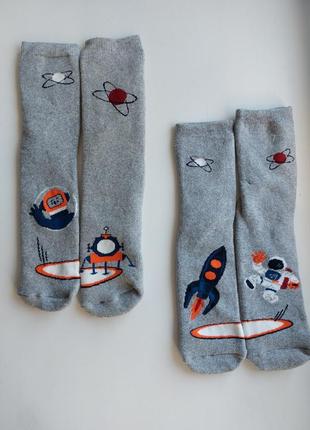 Комплект брендовых теплых махровых носков