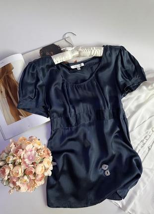 Шелковая блузка в стиле massimo dutti, размер м