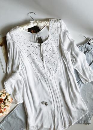Белая блузка в стиле zara, размер l-xl