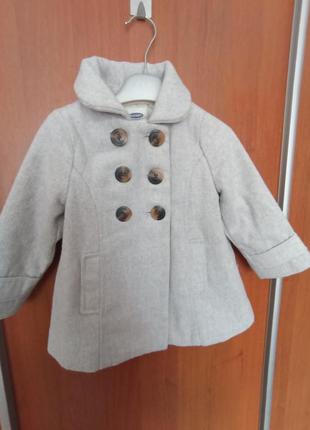 Пальто на дівчинку 2 роки