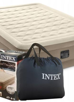 Кровать надувная двухместная 203х152х46 см Intex DELUXE 64428 ...