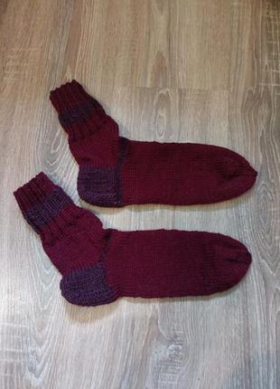 Мужские теплые вязаные носки 43-44