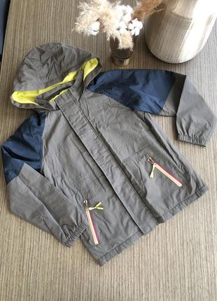 Куртка 9-10 лет, куртка на весну, ветровка на флисе