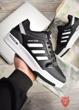 Кроссовки adidas drop step black white