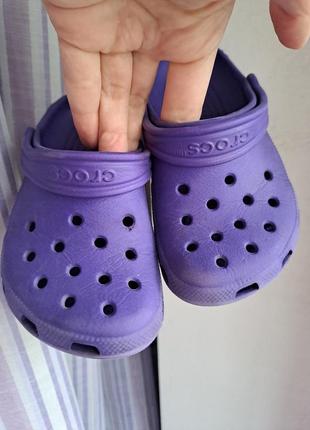 Crocs c 8 9 размер 14.7 по точечкам, 15.4 вся длина стельки