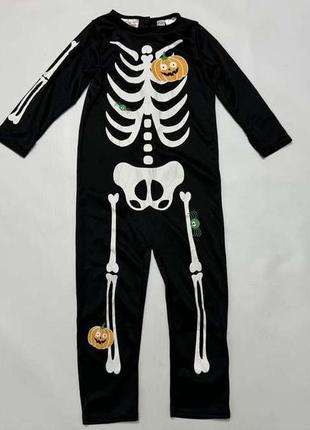 Костюм скелета, halloween, детский, 2-4 года, как новый!