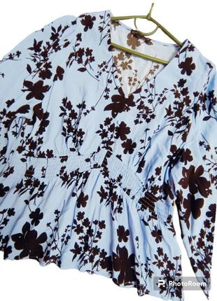 Женская блуза из натуральной вискозы большой размер 54-56