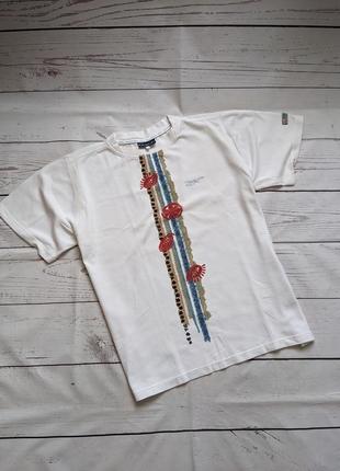Винтажная белая футболка, футболка от reebok
