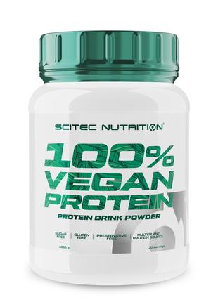 Протеин Scitec 100% Vegan Protein, 1 кг Лесной орех-грецкий орех