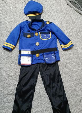 Карнавальный костюм полиция , полицейский  5-6 лет