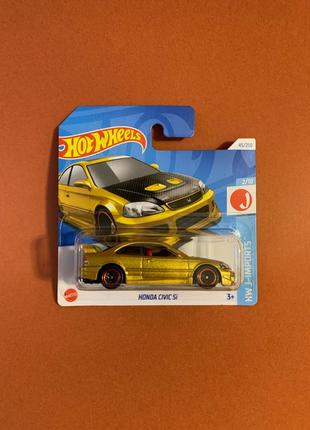 Машинка колекційна хот вілс хонда Honda Civic si hot wheels 2024