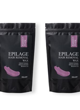 Гранули для епіляції Hillary Epilage Passion Plum + Гранули дл...