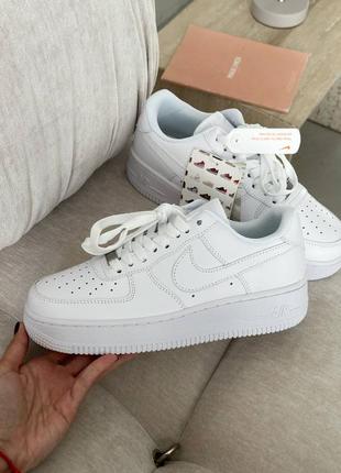 Жіночі кросівки nike air force 1 white premium хіт!