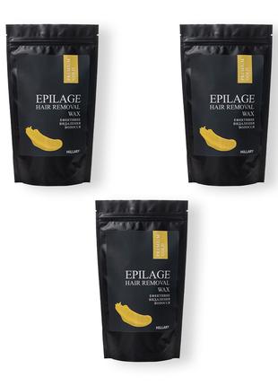 Гранули для епіляції Hillary Epilage Premium Gold 2 упаковки +...