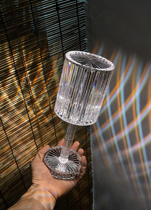 Стильная настольная кристальная лампа-ночник, светильник