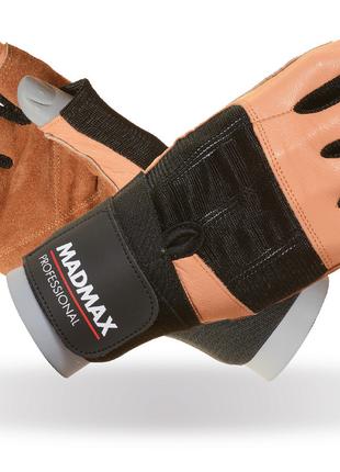 Рукавички для фітнесу MadMax MFG-269 Professional Brown S