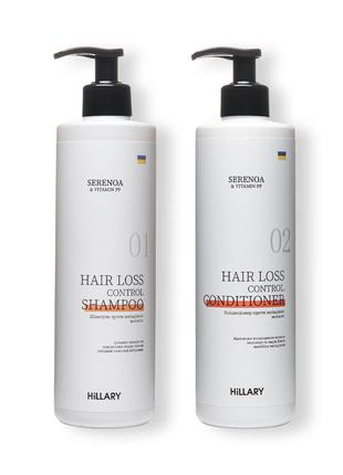 Шампунь + Кондиціонер Hillary Serenoa & РР Hair Loss Control, ...