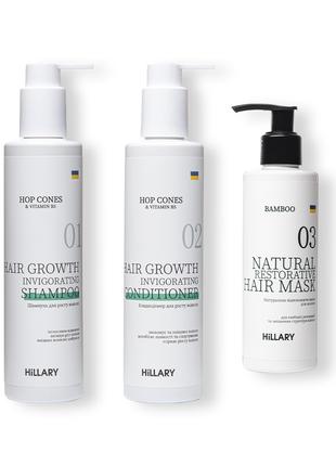 Набір Hop Cones & B5 Hair Growth Invigorating + Натуральна мас...