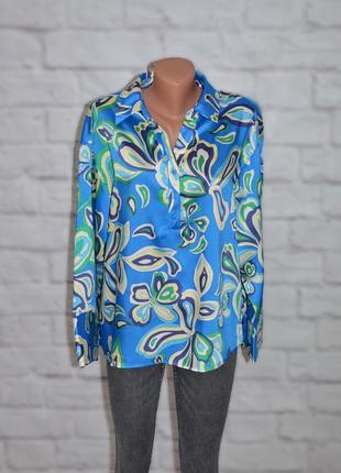Блуза сатиновая свободного кроя с широкими рукавами "f&amp;f"