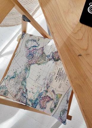 Подушка на стул с завязками карта