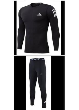 Мужское термобелье adidas techfit compression (m-3xl)