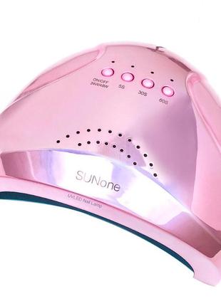 Лампа SUN T-SO32550 для сушки гель лака 48W Pink mirror