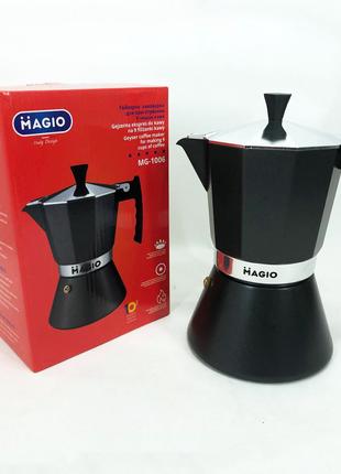 Гейзерная кофеварка Magio MG-1006, кофеварка для индукционной ...