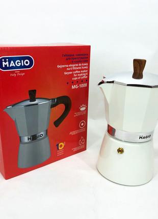 Гейзерная кофеварка Magio MG-1008, кофеварка для индукционной ...