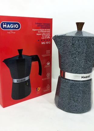 Гейзерная кофеварка Magio MG-1012, кофеварка для дома, гейзерн...