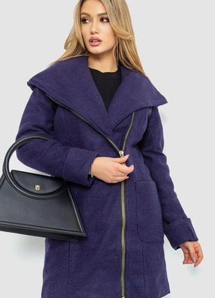 Пальто жіноче, колір фіолетовий, 186r296