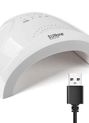 Лампа SUNone 48W с USB LED/UV Nail Lamp для гель лака Белая (L...
