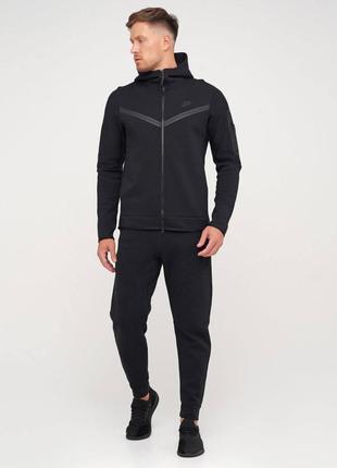 Мужской черный спортивный костюм Nike Tech Fleece