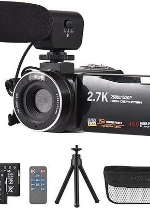 Цифровая видеокамера Andoer 2,7K, 48MP, 16-кратный цифровой зу...